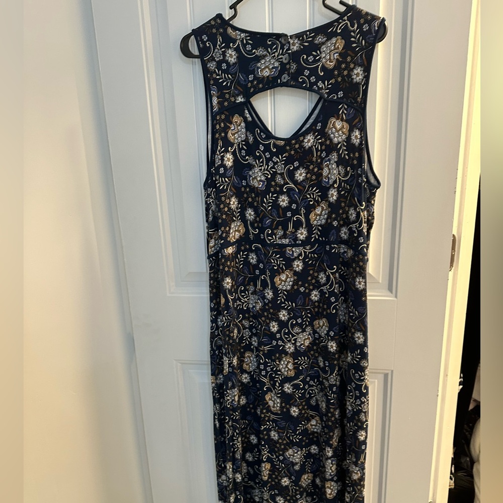 JJill Floral Sleeveless Dress - Maxi